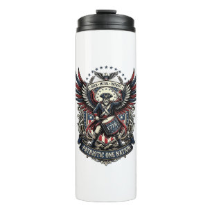 Patriotic Drummer Of Liberty Music Rock Metal Patr Thermal Tumbler