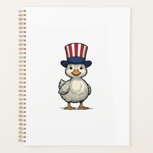Patriotic Duckling Vintage 4th of July Shirt Desig Planner