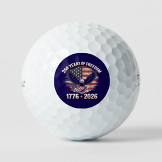Patriotic Eagle 250 Years of Freedom  Golf Balls