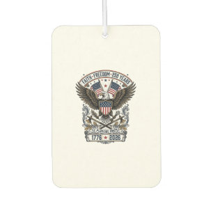 Patriotic Eagle 250 Years Vintage Freedom Air Freshener