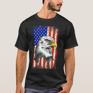 Patriotic Eagle  4th of July USA American Flag  1 T-Shirt