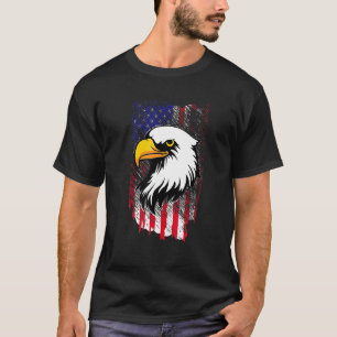 Patriotic Eagle  4th of July USA American Flag  2 T-Shirt