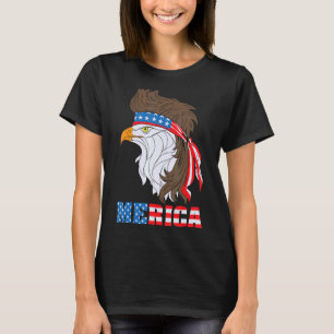 Patriotic Eagle 4th Of July Usa American Flag Meri T-Shirt