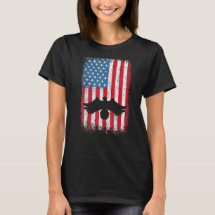 Patriotic Eagle  4th Of July Usa American Flag T-Shirt