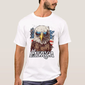 Patriotic Eagle 4th T-Shirt