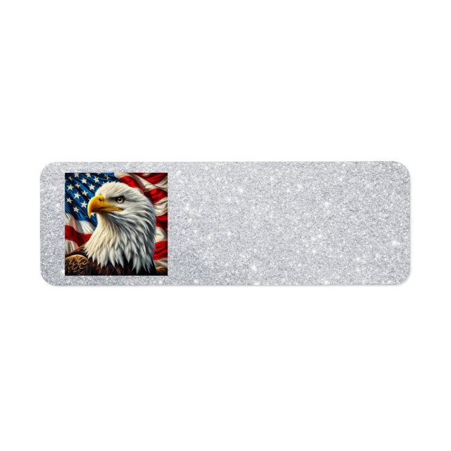 Patriotic Eagle Address Labels (Front)