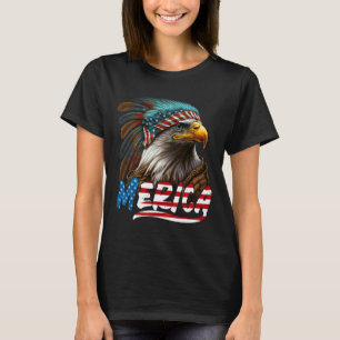 Patriotic Eagle American Flag 4th Of July Merica 2 T-Shirt