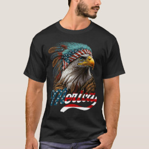 Patriotic Eagle American Flag 4th of July Merica T-Shirt