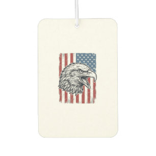 Patriotic Eagle American Flag Vintage Engraving_1 Air Freshener