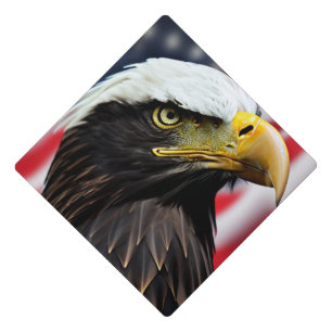 Patriotic/Eagle/American/USA  Graduation Cap Topper