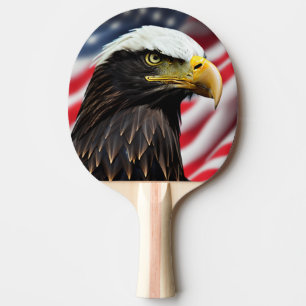 Patriotic/Eagle/American/USA Ping Pong Paddle