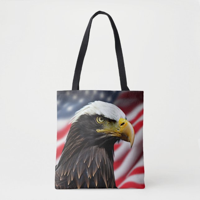 Patriotic/Eagle/American/USA  Tote Bag (Front)