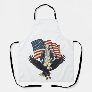 Patriotic Eagle and Colonial General Vintage Vecto Apron