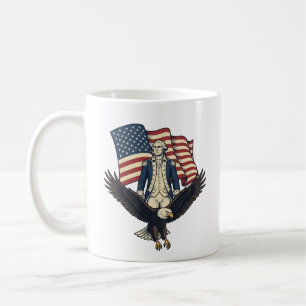 Patriotic Eagle and Colonial General Vintage Vecto Coffee Mug