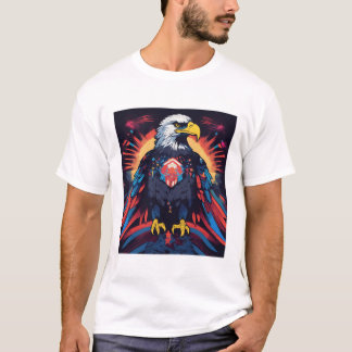  Patriotic Eagle Burst T-Shirt
