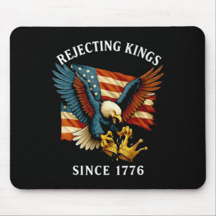 Patriotic Eagle Crown 4th Of July Rejecting Kings  Mouse Pad
