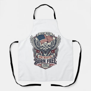 Patriotic Eagle Engine Biker Road Freedom Patriot  Apron