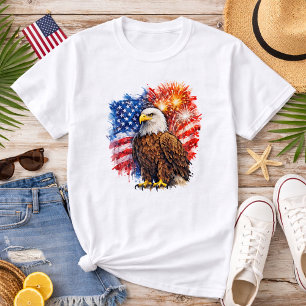 Patriotic Eagle Fireworks T-Shirt