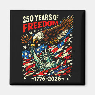 Patriotic eagle flag liberty 1776-2026 250 years magnet