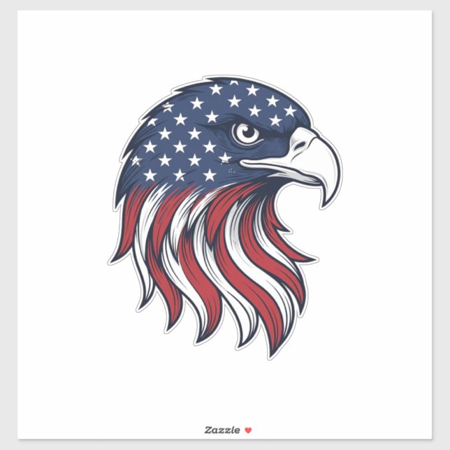 Patriotic Eagle Flag Vector Design for White Shirt (Sheet)