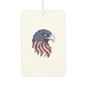 Patriotic Eagle Flag Vector Design for White Shirt Air Freshener