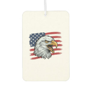 Patriotic Eagle Flag Vintage Vector Design_1 Air Freshener