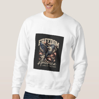 Patriotic Eagle "Freedom America" Sweatshirt
