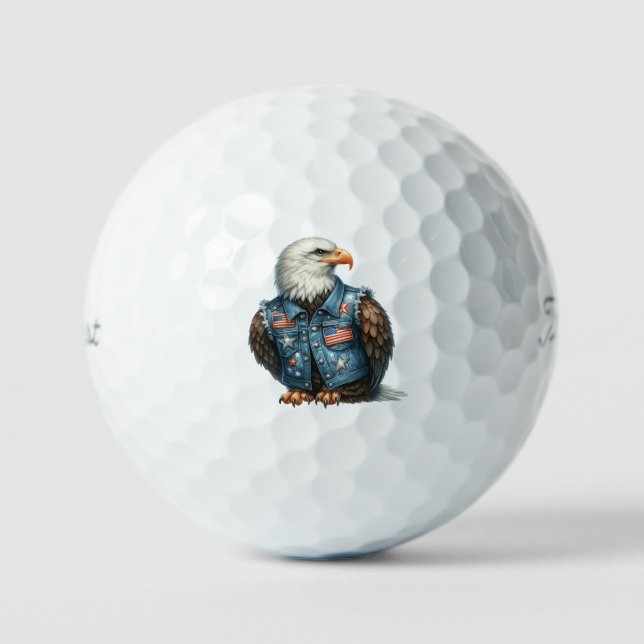 Patriotic Eagle Golf Balls (Front)