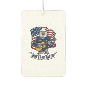 Patriotic Eagle Guitar Vintage Air Freshener