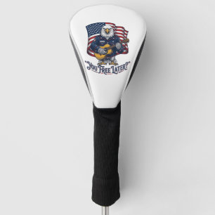 Patriotic Eagle Guitar Vintage Golf Head Cover