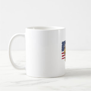 Patriotic Eagle Head Vintage Engraving Graphic_1 Coffee Mug