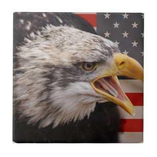 Patriotic Eagle Image Tile