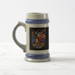 Patriotic Eagle Jets America 250th Beer Stein
