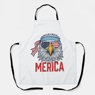 Patriotic Eagle Merica Vintage Engraving Shirt Des Apron