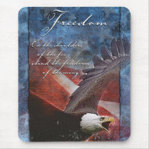 Patriotic Eagle Mouse Pad