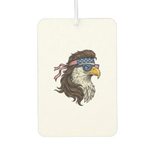 Patriotic Eagle Mullet Vintage Engraving Vector De Air Freshener