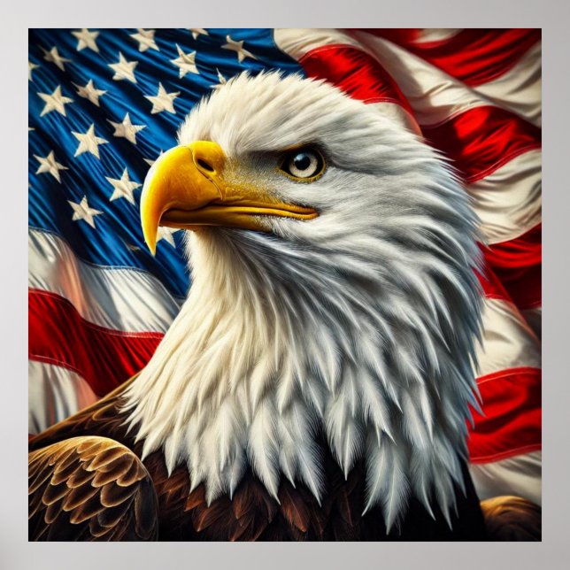 Patriotic Eagle Poster (Front)