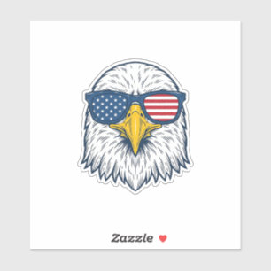 Patriotic Eagle Sunglasses Vintage Vector Design_1