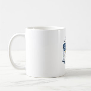 Patriotic Eagle Sunglasses Vintage Vector Design_1 Coffee Mug