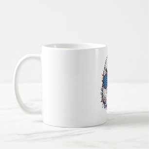 Patriotic Eagle Sunglasses Vintage Vector Shirt_1 Coffee Mug