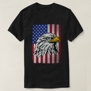 Patriotic Eagle USA American Flag 4th of July T-Shirt