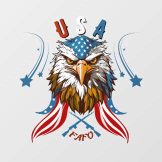 *Patriotic Eagle USA FAFO Window Cling