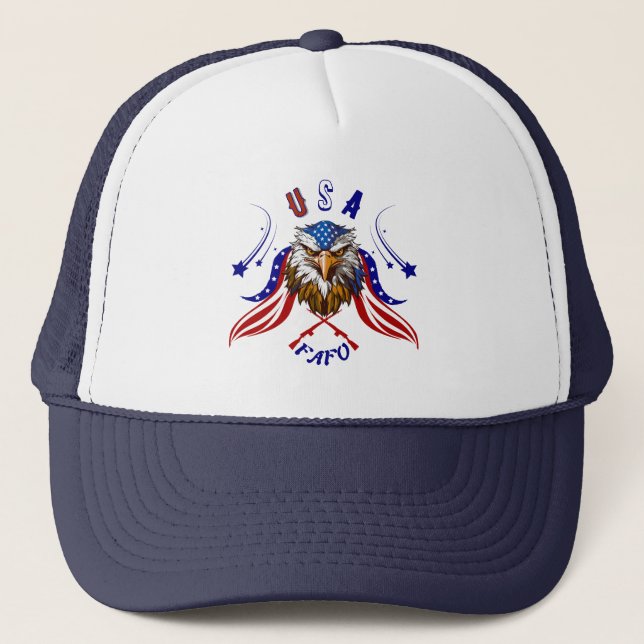 Patriotic Eagle USA FAFOTrucker Casquette (Devant)