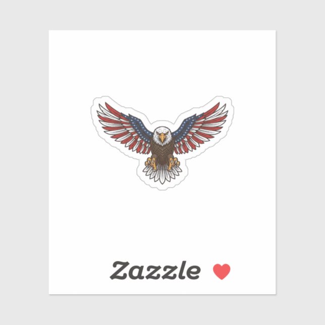 Patriotic Eagle Vintage Engraving Vector Design_1 (Sheet)