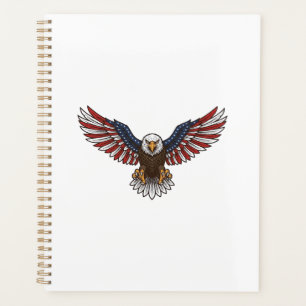 Patriotic Eagle Vintage Engraving Vector Design_1 Planner