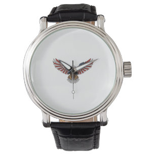 Patriotic Eagle Vintage Engraving Vector Design_1 Watch