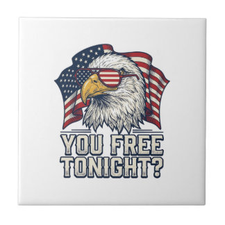 Patriotic Eagle You Free Tonight Vintage Shirt Des Tile