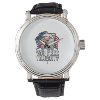 Patriotic Eagle You Free Tonight Vintage Shirt Des Watch