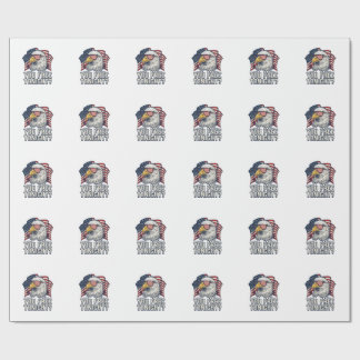 Patriotic Eagle You Free Tonight Vintage Shirt Des Wrapping Paper