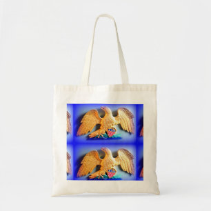 patriotic eagles tote bag